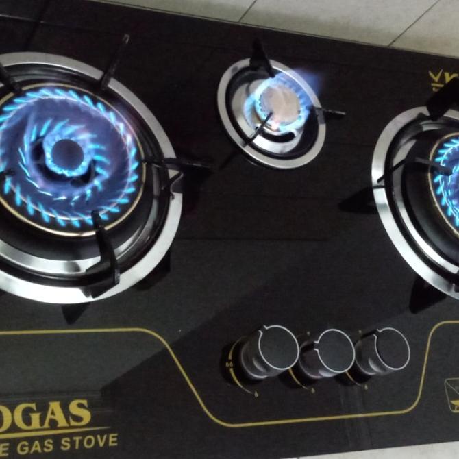 Jual KOMPOR GAS TANAM 3 TUNGKU PROGAS KOMPOR MURAH MEWAH KOMPOR KACA