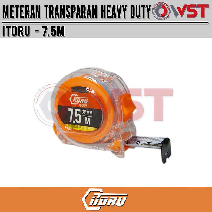 Jual Meteran 7.5 Meter transparan ITORU / Meteran Heavy Duty | Shopee ...
