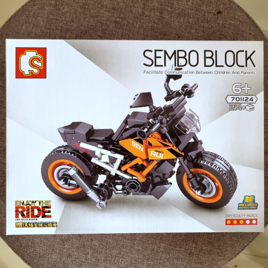 Jual Sembo 701124 Motor KTM R2R 390 Duke mainan edukatif balok susun ...