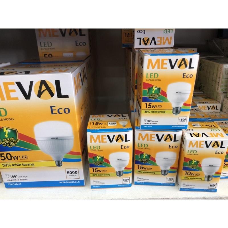 Jual Lampu Led Capsule Meval Eco 5W / 10 W / 15 W / 20W Warna Cahaya ...