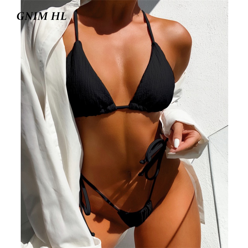 Jual Preorder Gnim Seksi String Bikini Baju Renang Wanita 2021 Baru