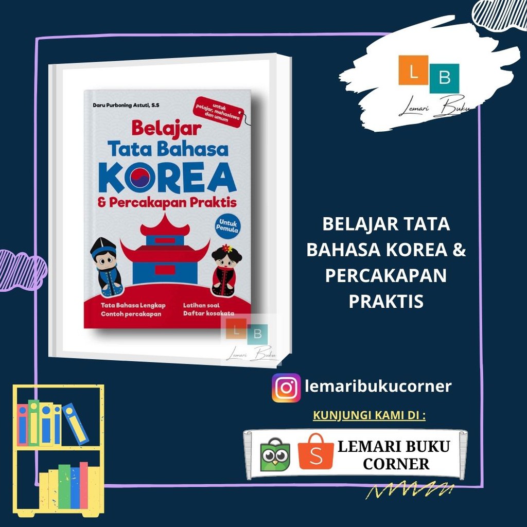 Jual Belajar Tata Bahasa Korea And Percakapan Praktis Shopee Indonesia