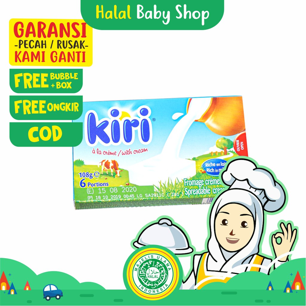 Jual HALAL BABY SHOP KEJU KIRI CREAM CHEESE SPREAD BELCUBE MPASI BAYI