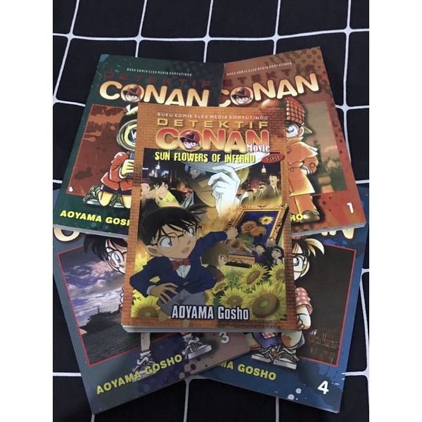 Jual Preloved Komik Detektif Conan Original Hitam Putih Dan Full Warna