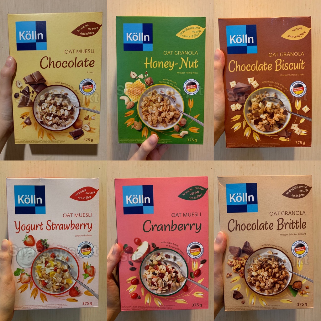 Jual KOLLN MUESLI OAT GRANOLA HONEY NUT / CHOCOLATE / YOGURT STRAWBERRY