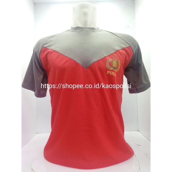 Jual Kaos Dalaman Polisi Warna Merah Shopee Indonesia