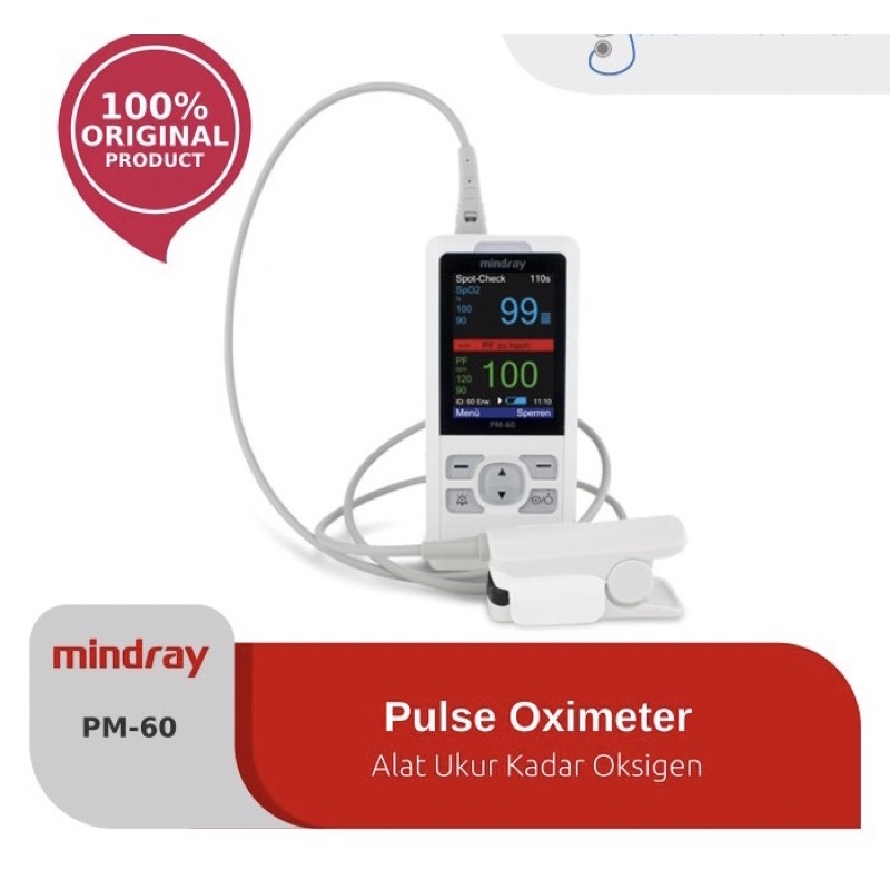 Jual Pulse Oximeter / Oksimeter Mindray PM60 Alat Ukur Kadar Oksigen