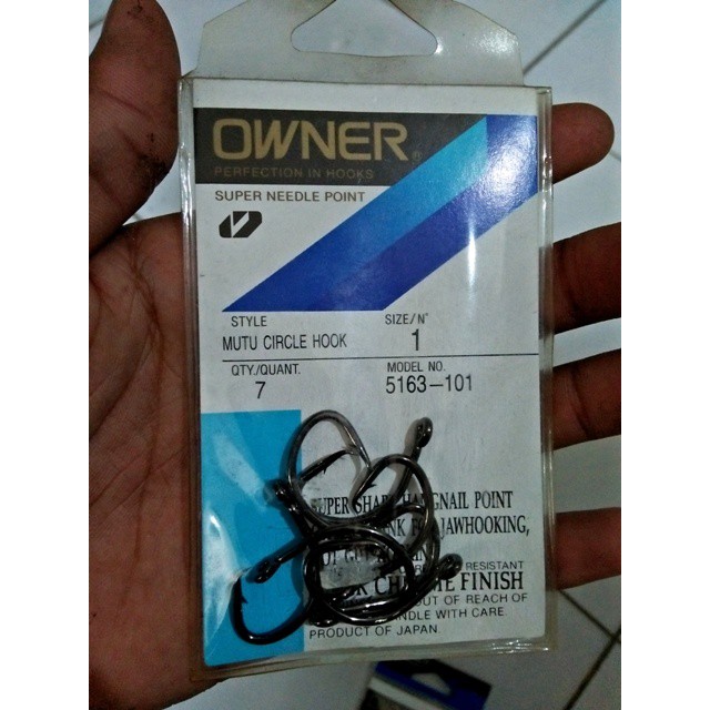 Jual Kail Pancing Circle Hook Owner Mutu Model 5163