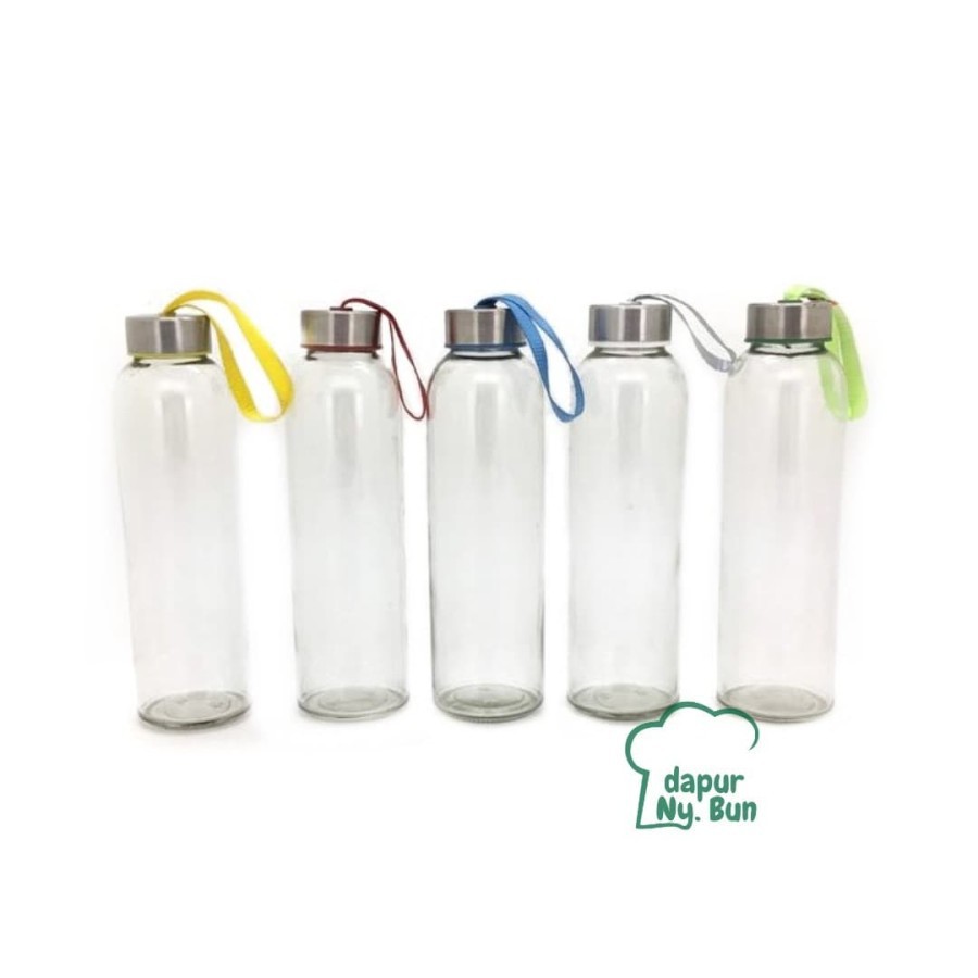 Jual Botol Minum Kaca / Ukuran 500ml / Round Bottle / Besar laris ...