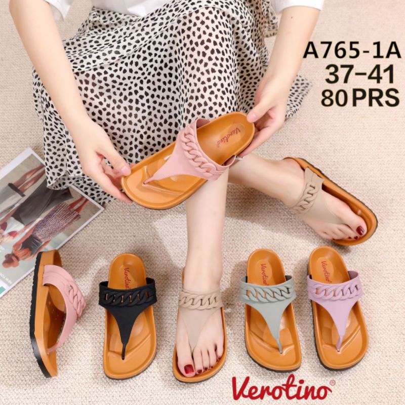 Jual Sendal Jepit Karet Segitiga Merk Verotino A765-1A | Shopee Indonesia