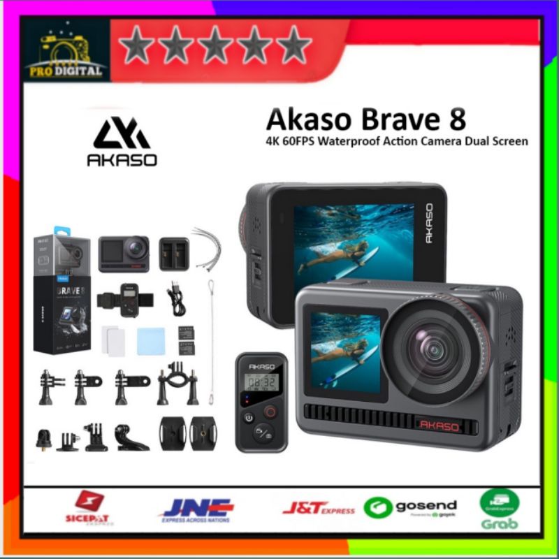 New ! AKASO Brave 8 4K60fps 48MP Action Camera