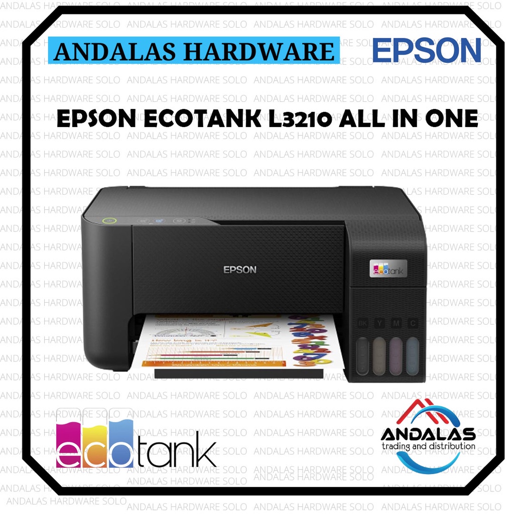 Jual Epson EcoTank L3210 A4 AllinOne Ink Tank Printer Shopee Indonesia