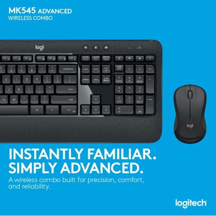 Jual LOGITECH MK545 / MK 545 Advanced Wireless Keyboard Mouse Combo ...