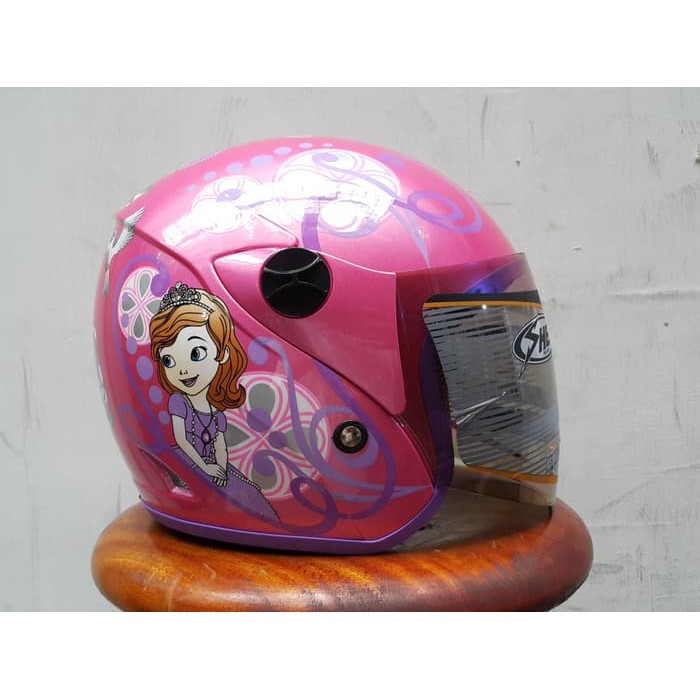 Jual Helm Shell Anak Sofia Pink / Princess / Cinderella | Shopee Indonesia