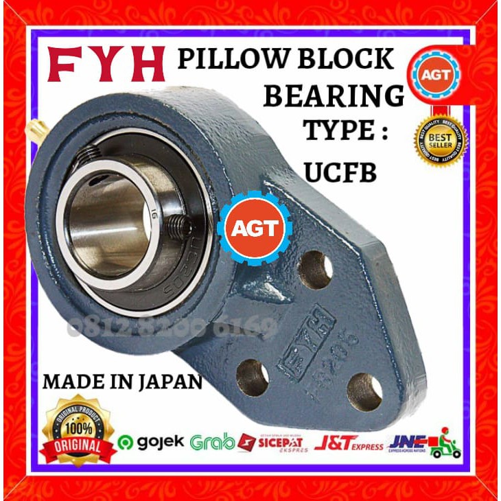 Jual Ucfb 205 Fyh Pillow Block Bearing Max Bore 25mm Shopee Indonesia