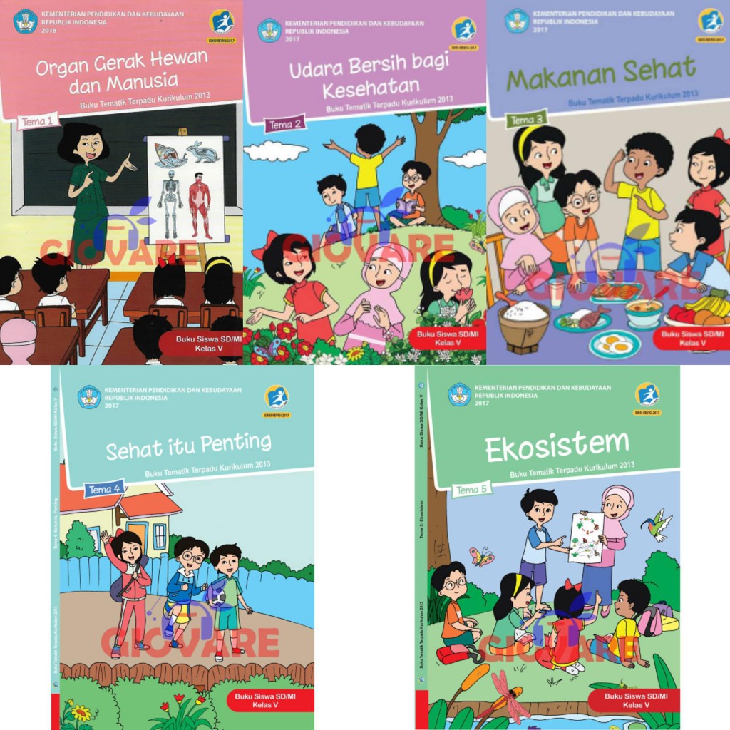 Jual BUKU KELAS 5 TEMA 1 2 3 4 5 6 7 8 KURIKULUM 2013 KEMENDIKBUD ...
