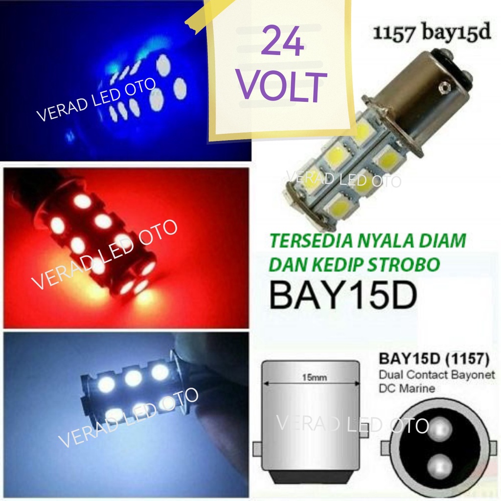 Jual Lampu Led Bayonet 1157 2 Kaki Lampu Led Rem Smd 5050 18 Mata Titik