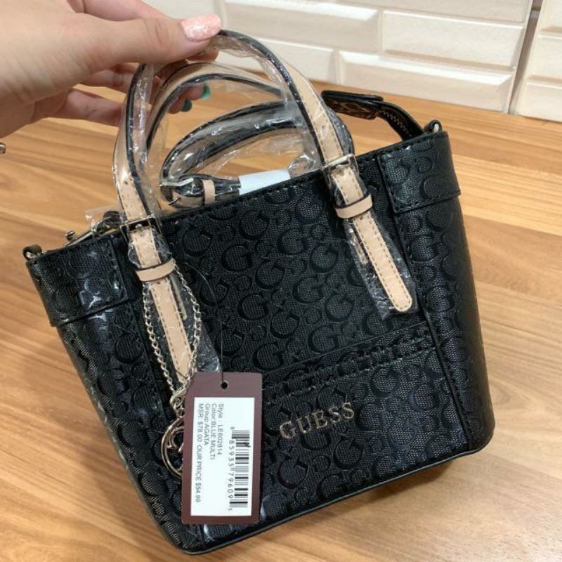 Jual TAS TANGAN WANITA GUESS DELANEY HOLOGRAM MINI HAND BAG Shopee Indonesia