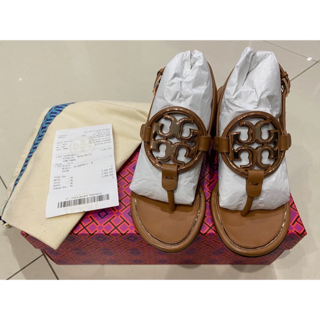 Tory burch metal miller best sale 50mm sandal