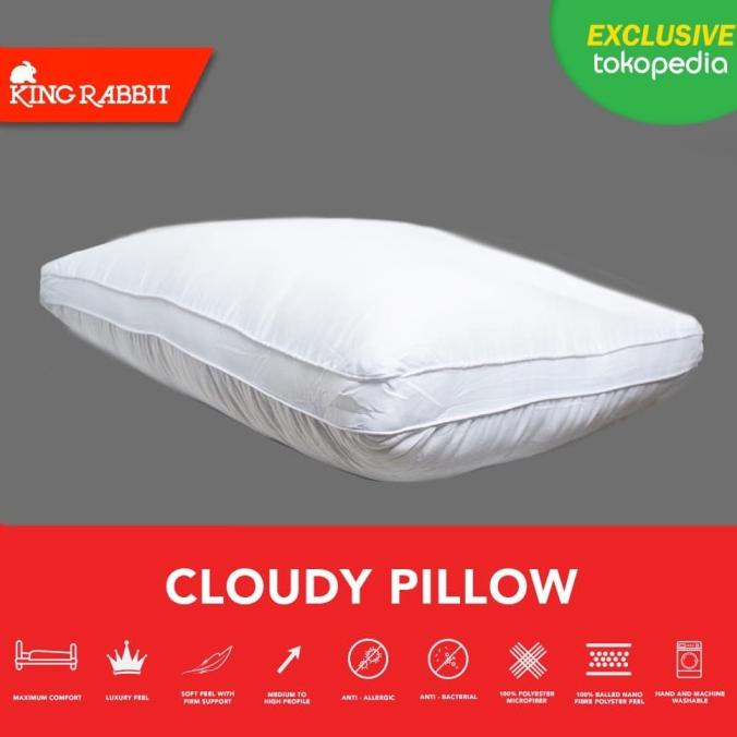Jual King Rabbit Premium Nanofiber Cloudy Pillow 50X70 cm ( Bantal ...