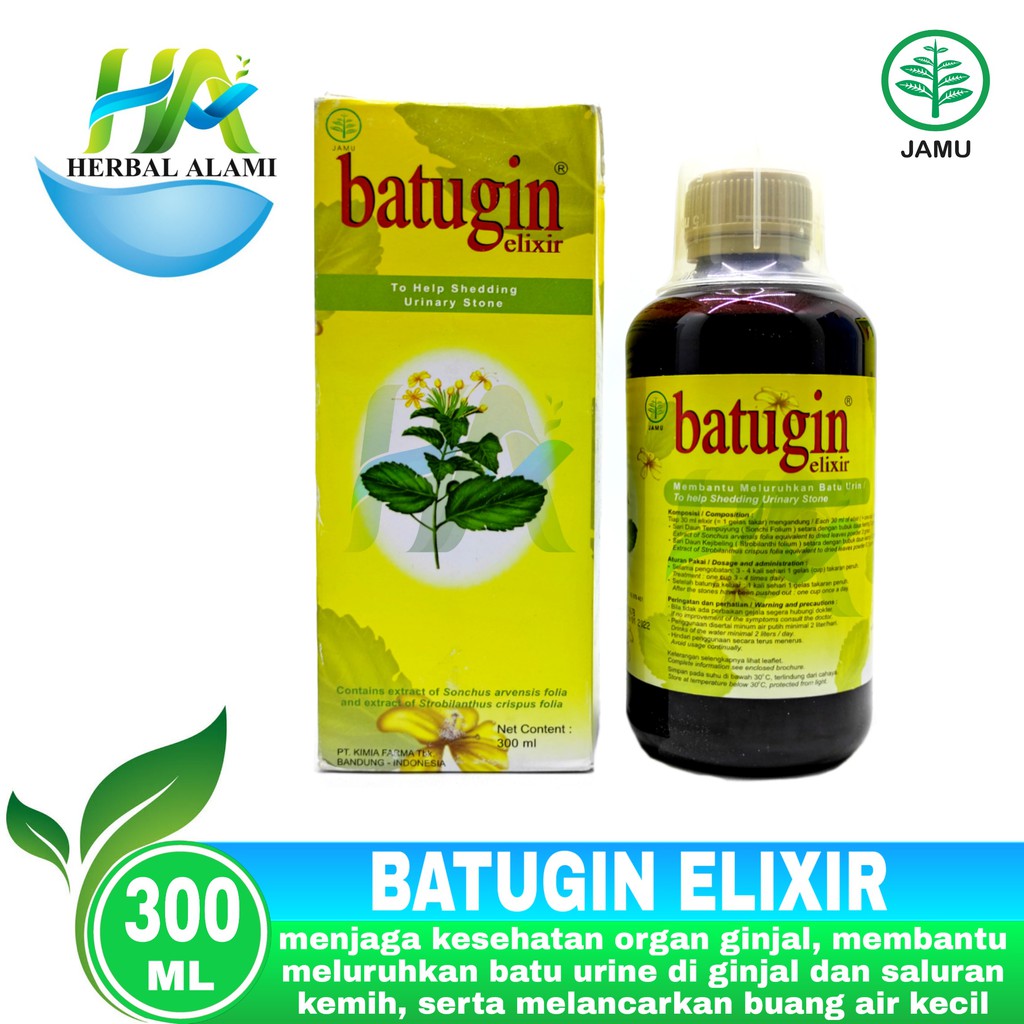 Jual Batugin Elixir Sirup - Obat Peluruh Batu Ginjal | Shopee Indonesia