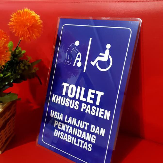 Jual Akrilik Papan Toilet Lansia Dan Difabel / Penyandang Disabilitas ...