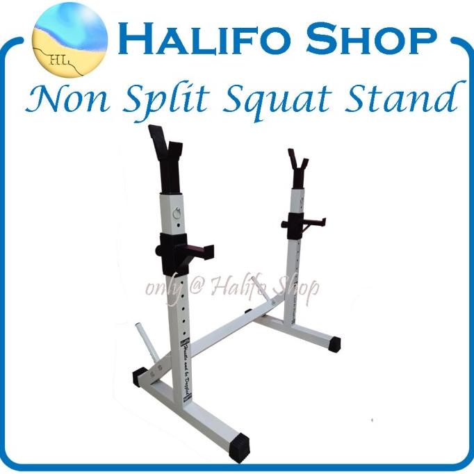 Jual Squat Stand Adjustable - Bench Press Rack - White - NON SPLIT ONLY ...