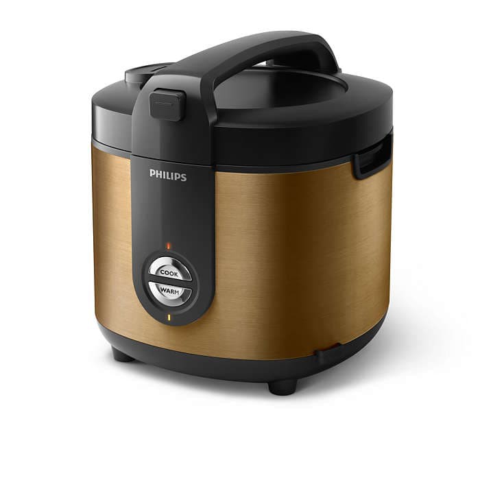 ALAT MASAK DAPUR MURAH PHILIPS Rice Cooker Stainless PRO CERAMIC HD3132  Cokelat magic com W1T4