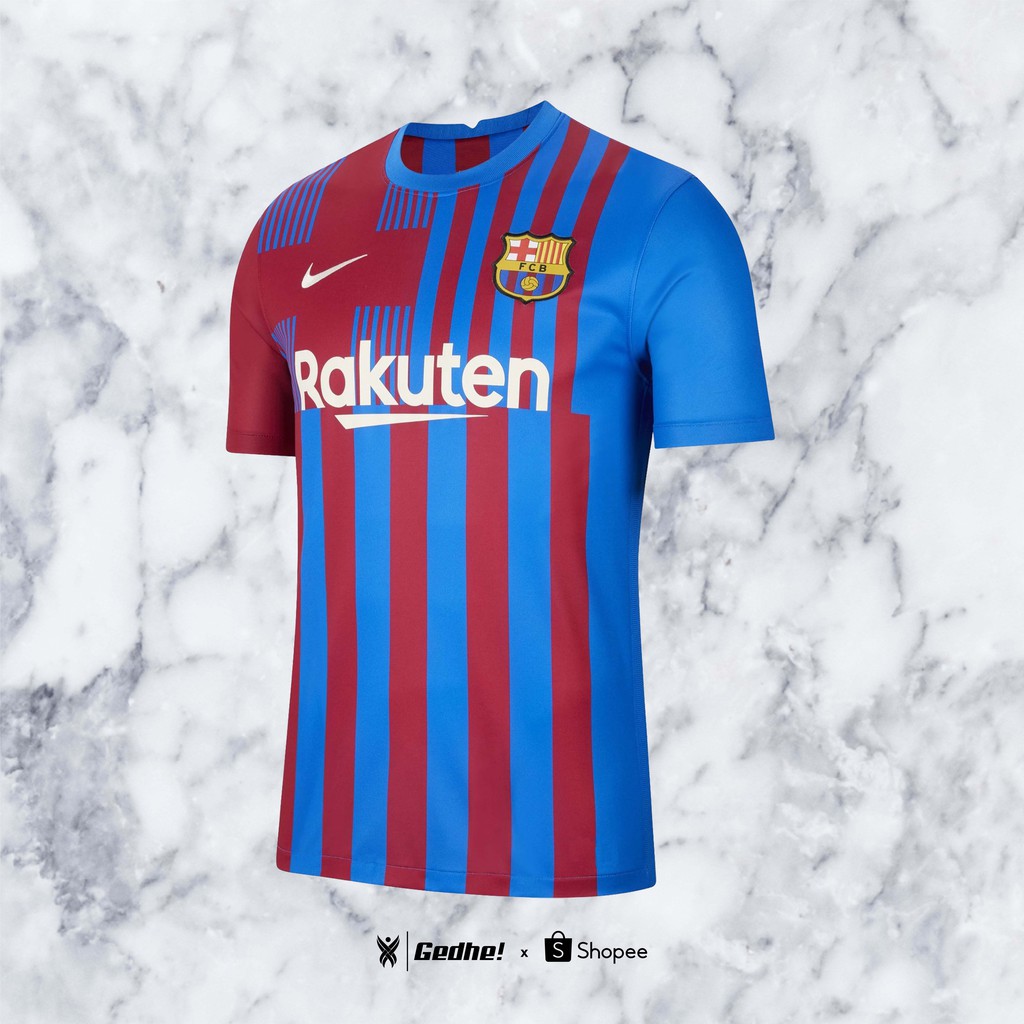 Jual Jersey Barcelona 2021 Free Custom Nama & Nomor Punggung | Shopee