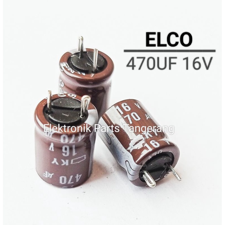 Jual 1 Buah Kapasitor Elco 470uf 16v Capacitor Elco 470uf 16v Kapasitor 470uf 16v Capacitor 1852