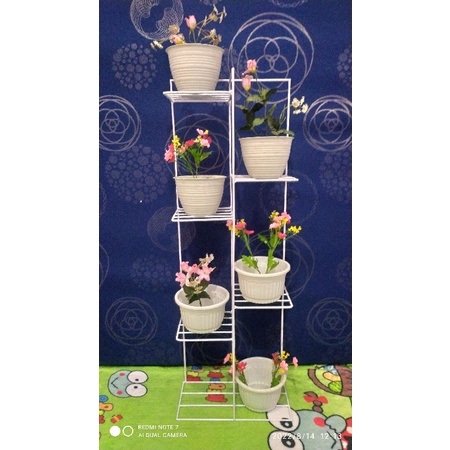 Jual rak bunga standing 7 tatanan tinggi 1 meter/Rak bunga susun 5/pot ...