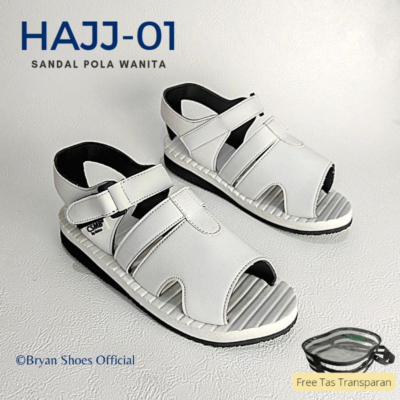 Jual Bryan Hajj 01 Sepatu Sandal Haji Umroh Putih Gunung 36 40 41 42 43