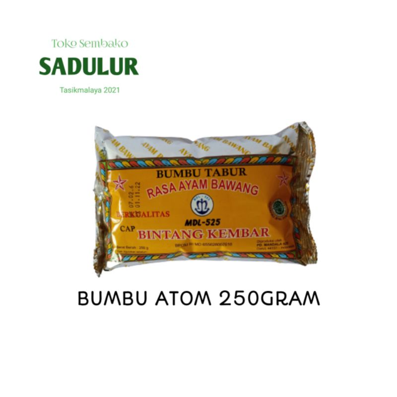 Jual BUMBU TABUR ATOM - BUMBU ATOM BINTANG 250GRAM | Shopee Indonesia