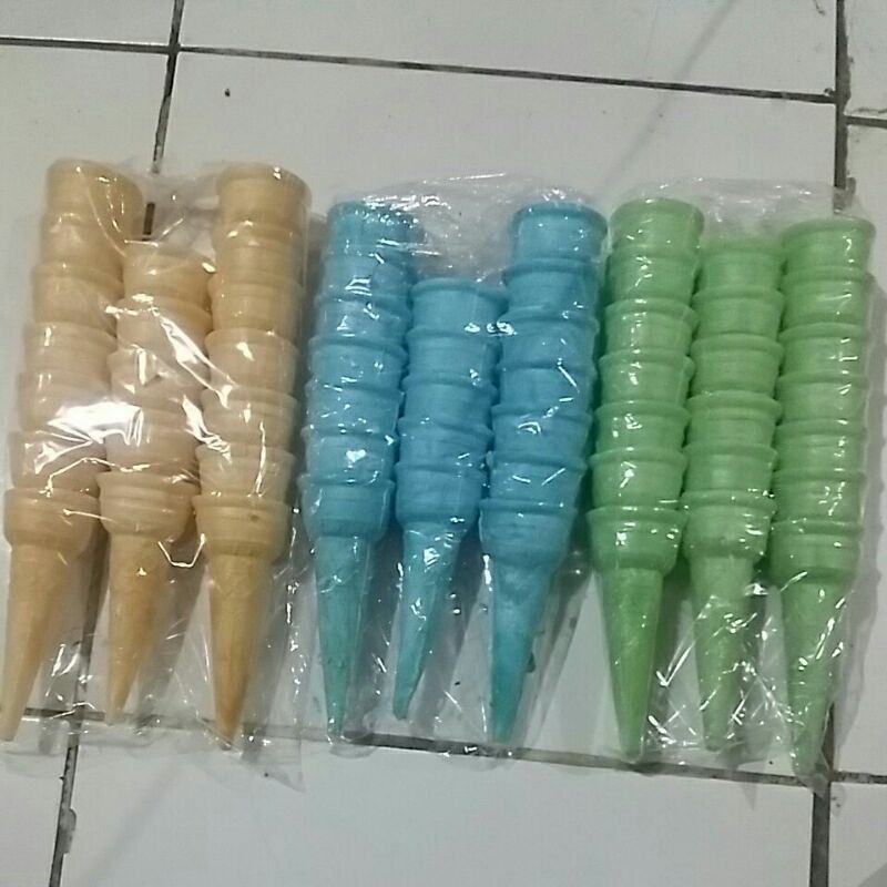 Jual contong es krim/cone/kerupuk es krim/tempat es krim renyah enak ...