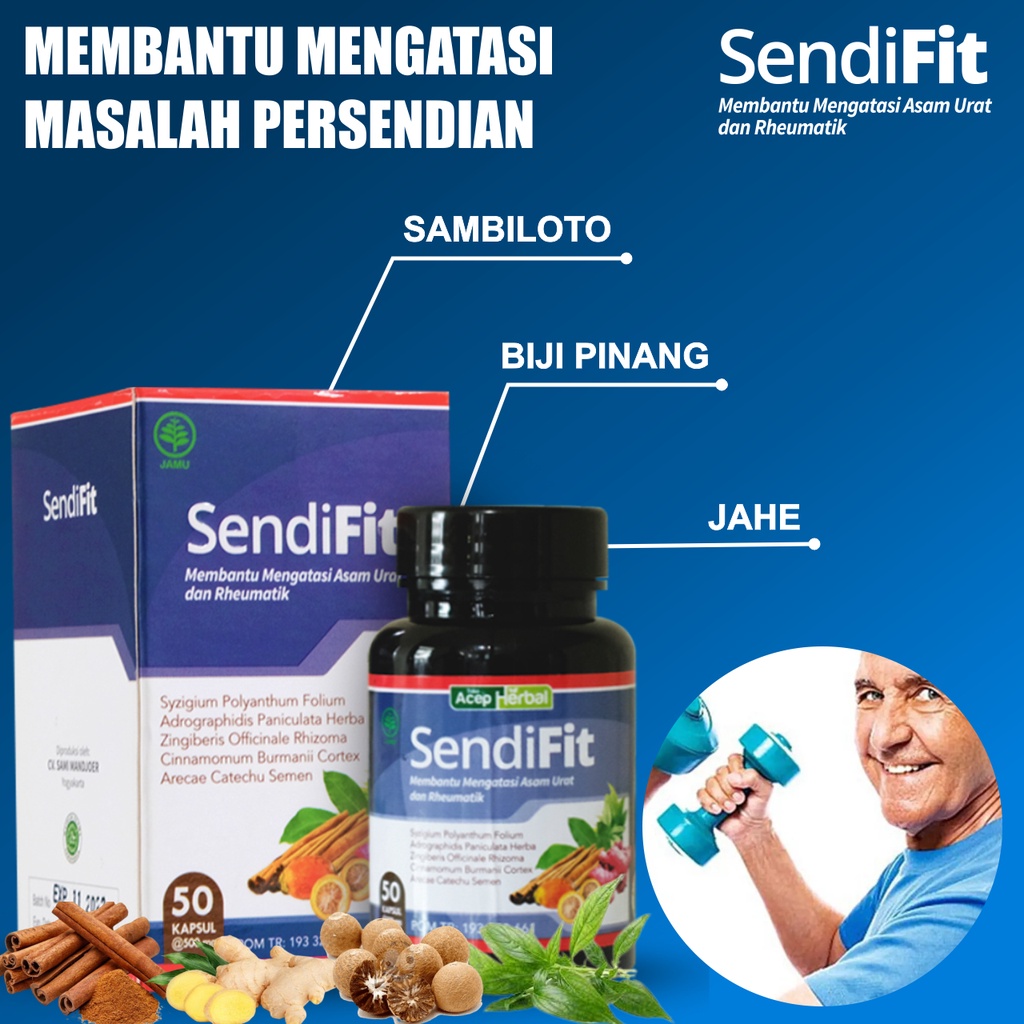 Jual Sendifit Acep Herbal Obat Khusus Untuk Asam Urat Rematik Nyeri Sendi Dan Tulang Herbal