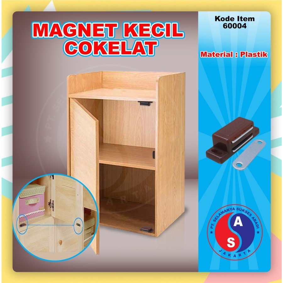 Jual Magnet Kotak Kecil Coklat dan PUTIH Lemari Pintu Kayu / Magnet ...