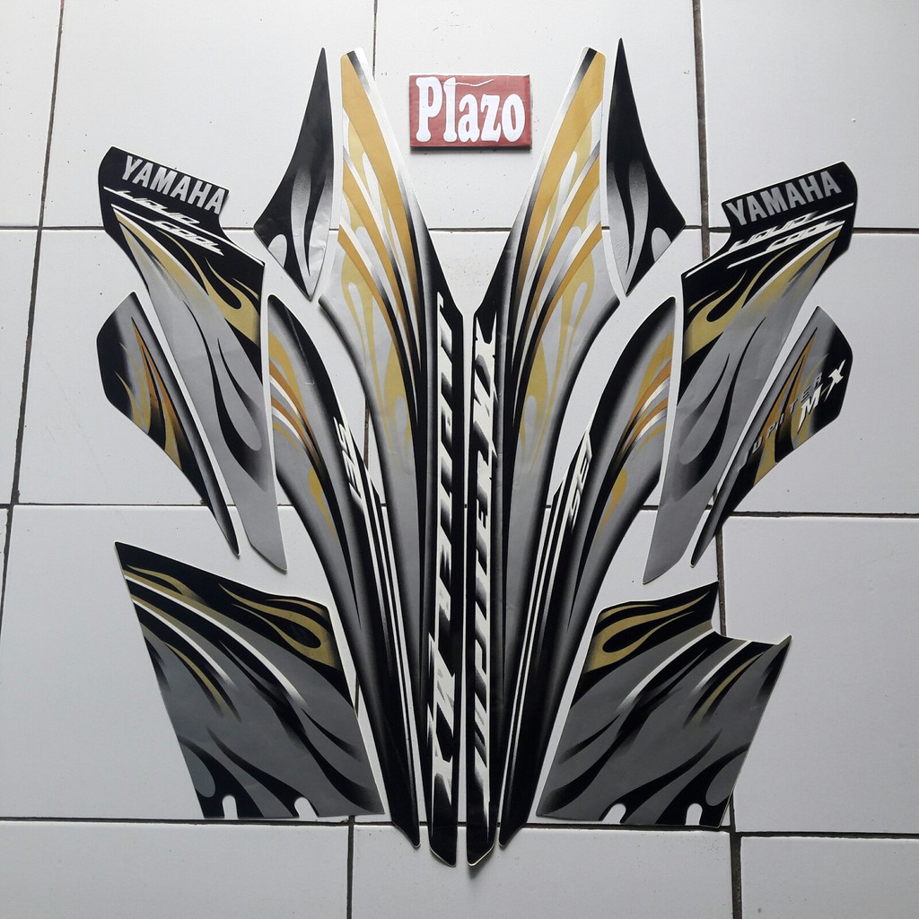 Jual stiker motor jupiter mx 2009 full hitam | Shopee Indonesia