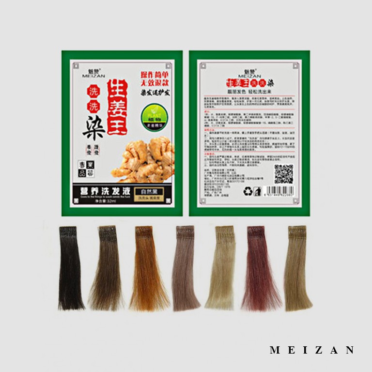 Jual Original! MEIZAN hair color shampoo pewarna cat rambut shampo ...