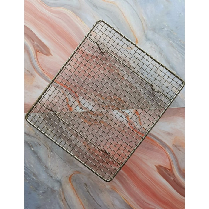 Jual Cooling Rack Gold Small Stainless 26.5x22.8cm / Rak Pendingin ...