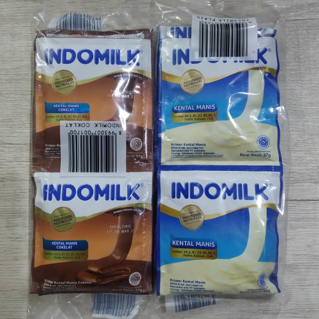 Jual Susu Sachet Kental Manis INDOMILK 37gr (6 pcs) Shopee Indonesia