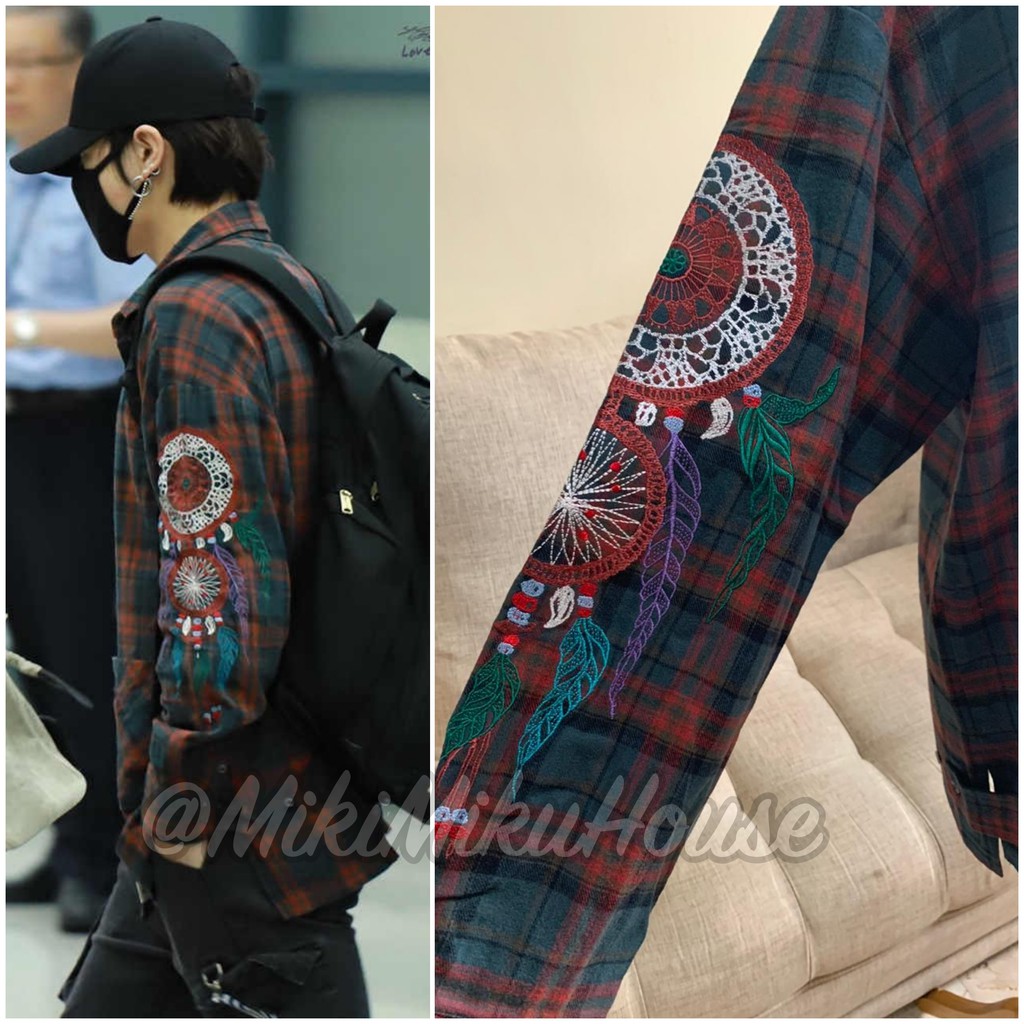A NOTHING ★BTS 愛用★ DREAMCATCHER DROP-SHOULDER SHIRT 人気 MUSINSA | A NOTHING DREAMCATCHER DROP-SHOULDER SHIRT (Blue)