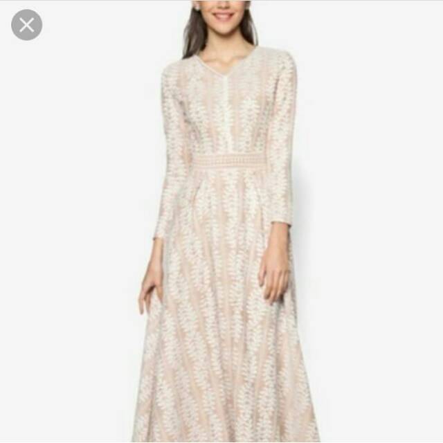 zalia lace dress Lace Corset Maxi Dress in Powder Blue - 2