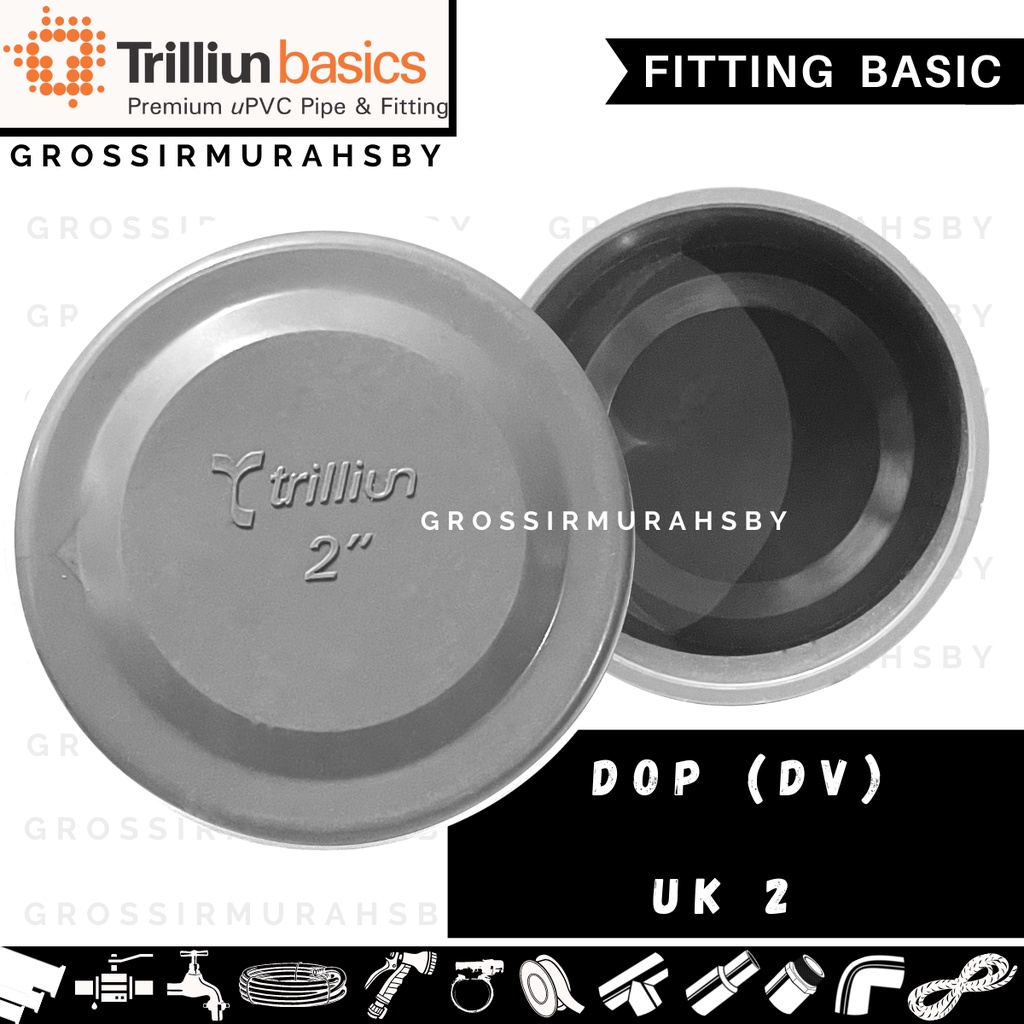 Jual DOP 2 INCHI TRILLIUN | TUTUP PIPA PVC 2 INCHI | Shopee Indonesia