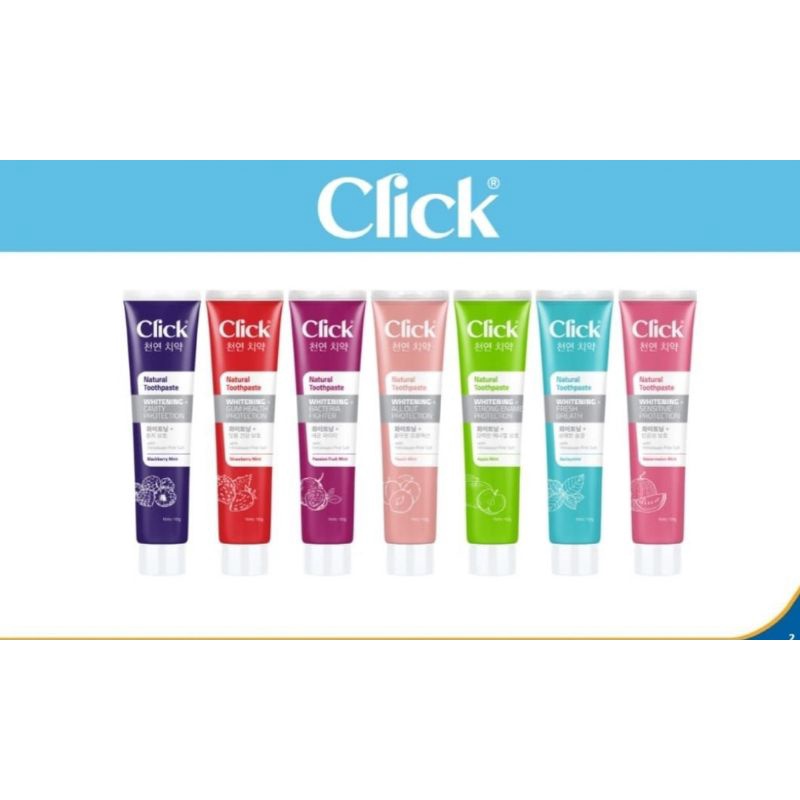 Jual Click Natural Toothpaste-Click odol Natural 100gr | Shopee Indonesia