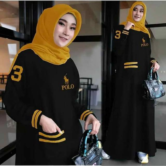 [TERLARIS] Gamis Syar'i asdf - PROMO Gamis Kaos Kekinian 2021 - Size M L XL XXL - Dress PILO Terbaru