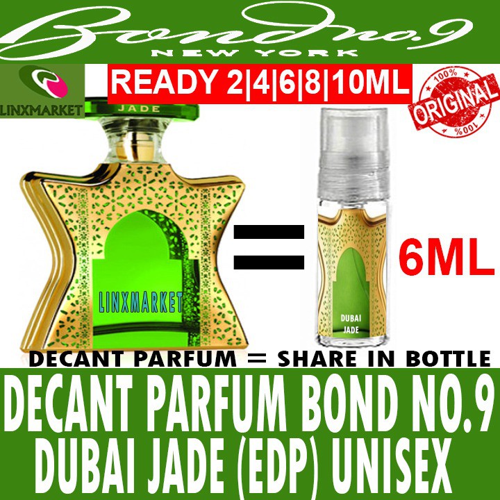 Jual DECANT PARFUM BOND NO DUBAI JADE (EDP) UNISEX 2ML 4ML 6ML