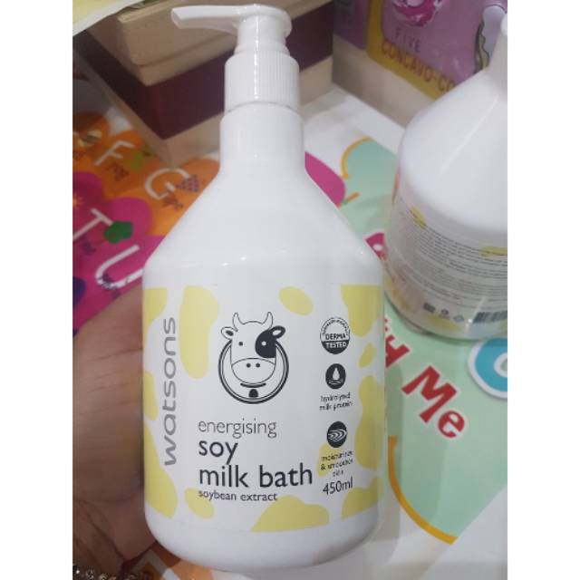 Jual Watson Energising Soy Milk Bath With Soybean Extract 450 ml Made