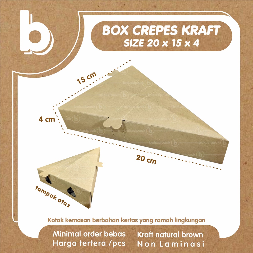 Jual Box Crepes Kraft Natural 15x20x4 I BCKN00204 | Shopee Indonesia