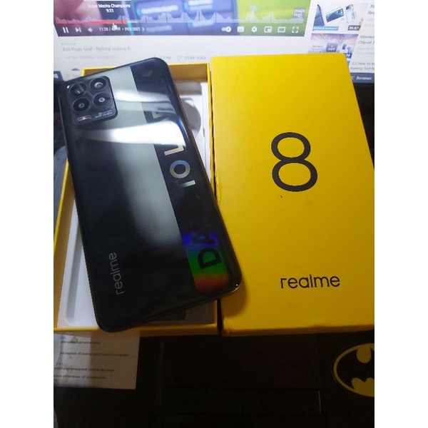 Jual Realme 8 RAM 8GB/128GB NFC SECOND FULLSET ORIGINAL ISTIMEWA ...
