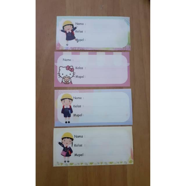 Jual STICKER LABEL BUKU : Nama ,Kelas,Mata Pelajaran | Shopee Indonesia